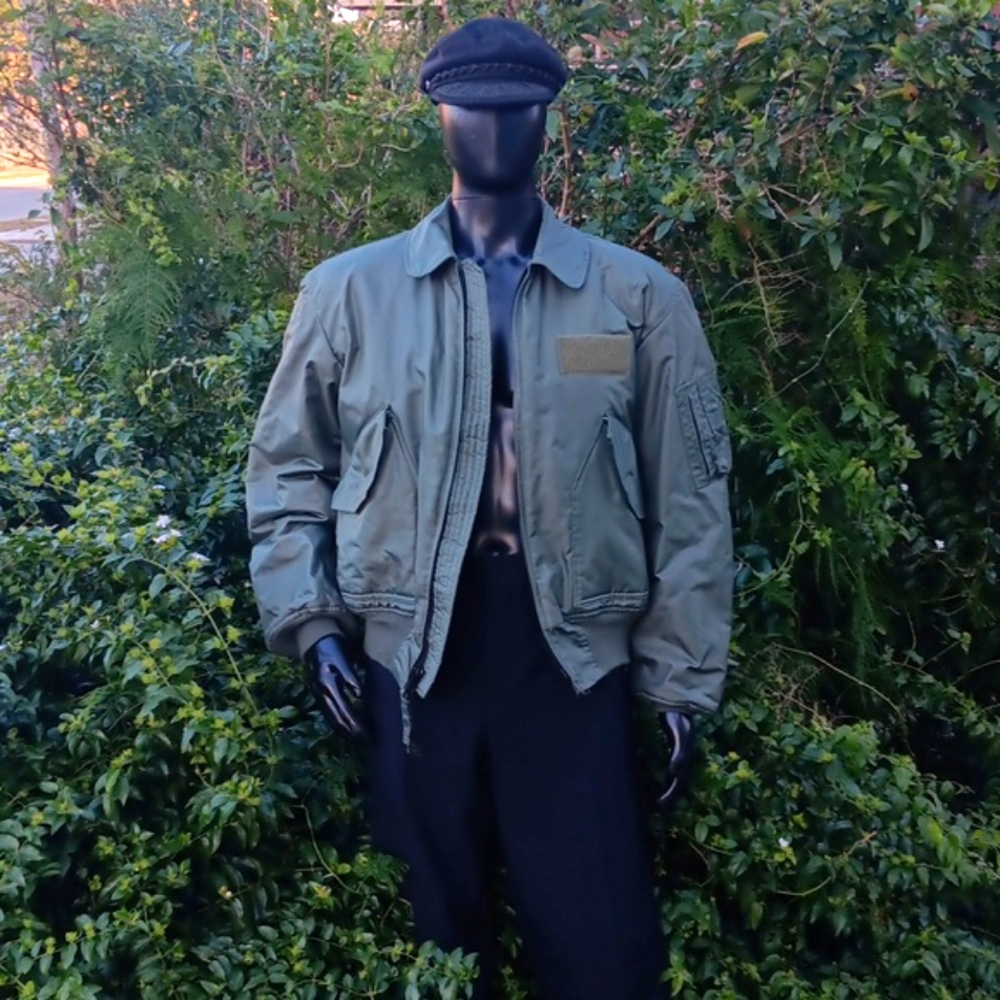 PROPER INT MEN'S OFFICIAL US MILITARY # P45 FIRE RESISTANT FLYERS JACKET